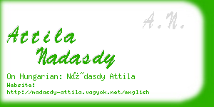 attila nadasdy business card